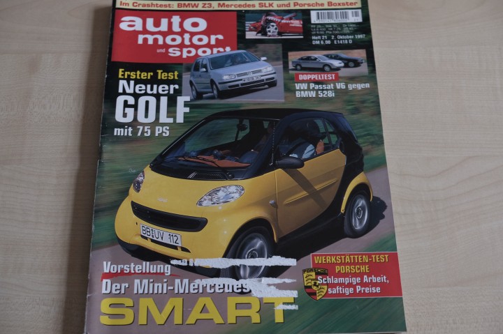 Deckblatt Auto Motor und Sport (21/1997)